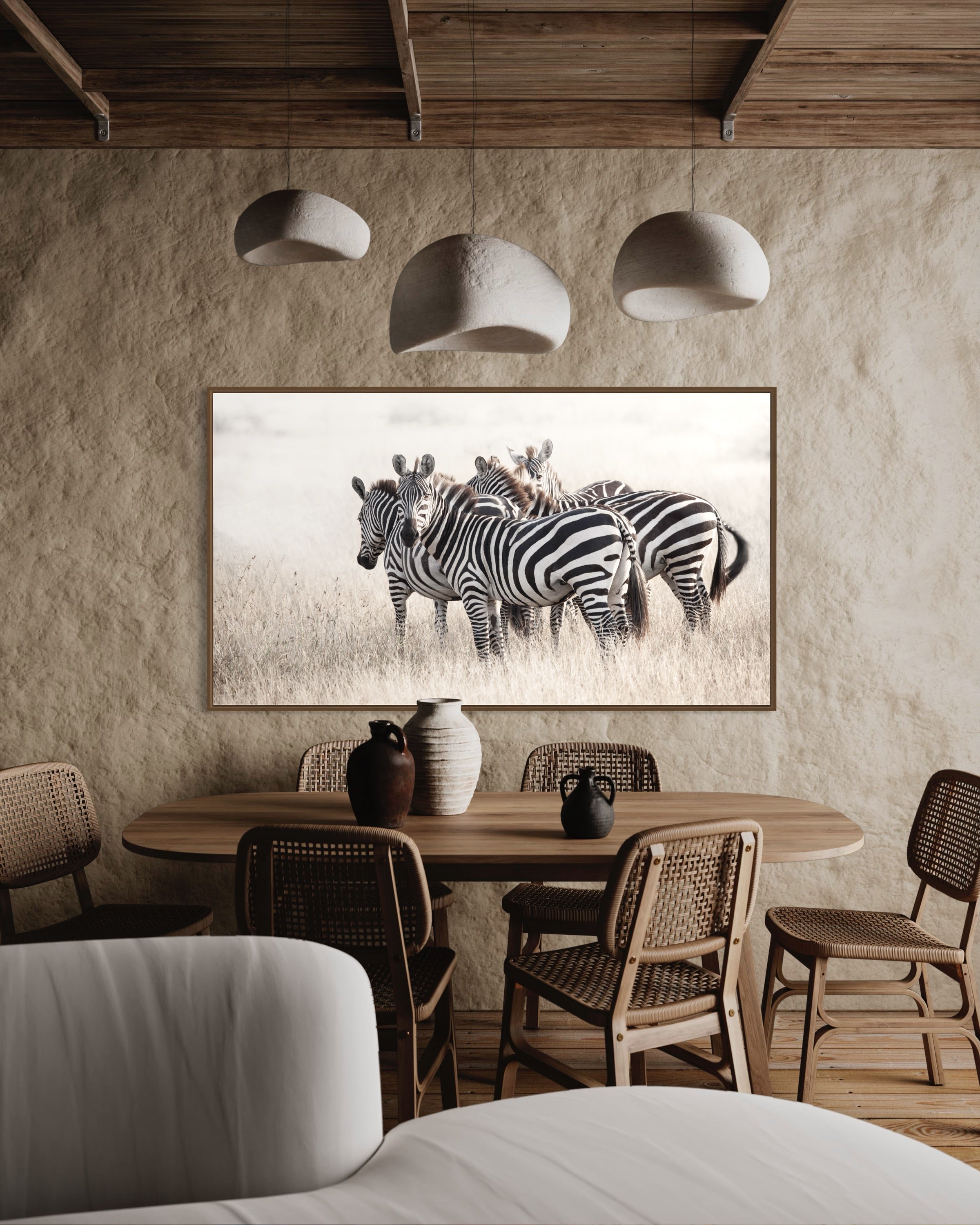 Grasslands Serenade - African Zebra Wildlife Fine Art Print