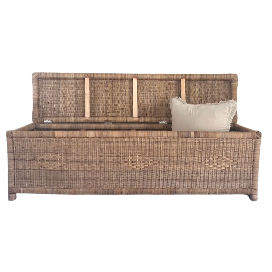 Cane best sale blanket box