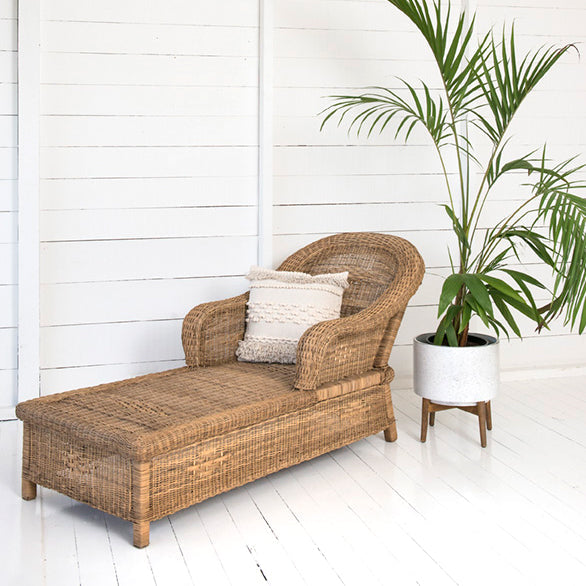 Classic Woven Cane Lounger