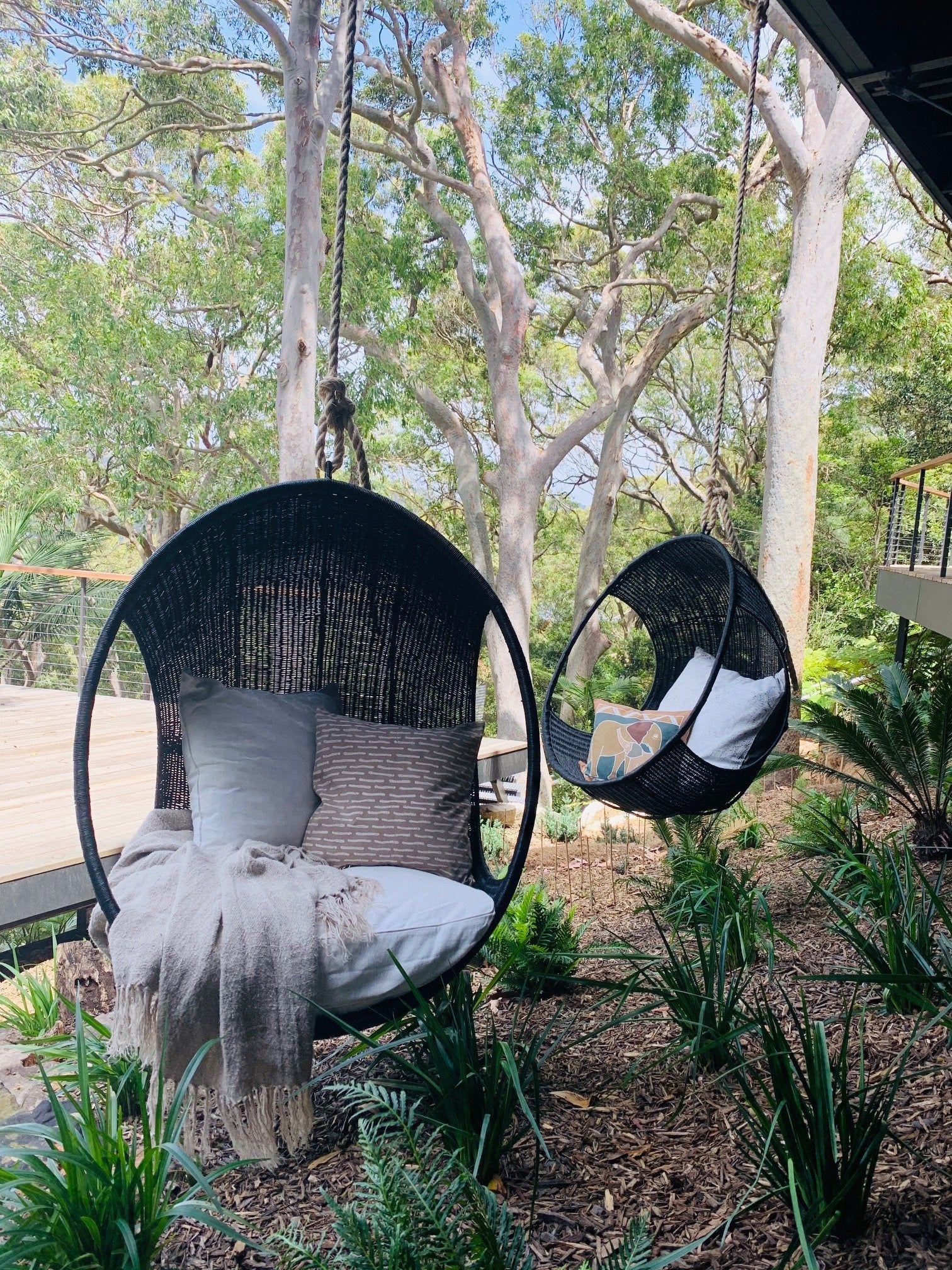 Hanging pod garden chair sale